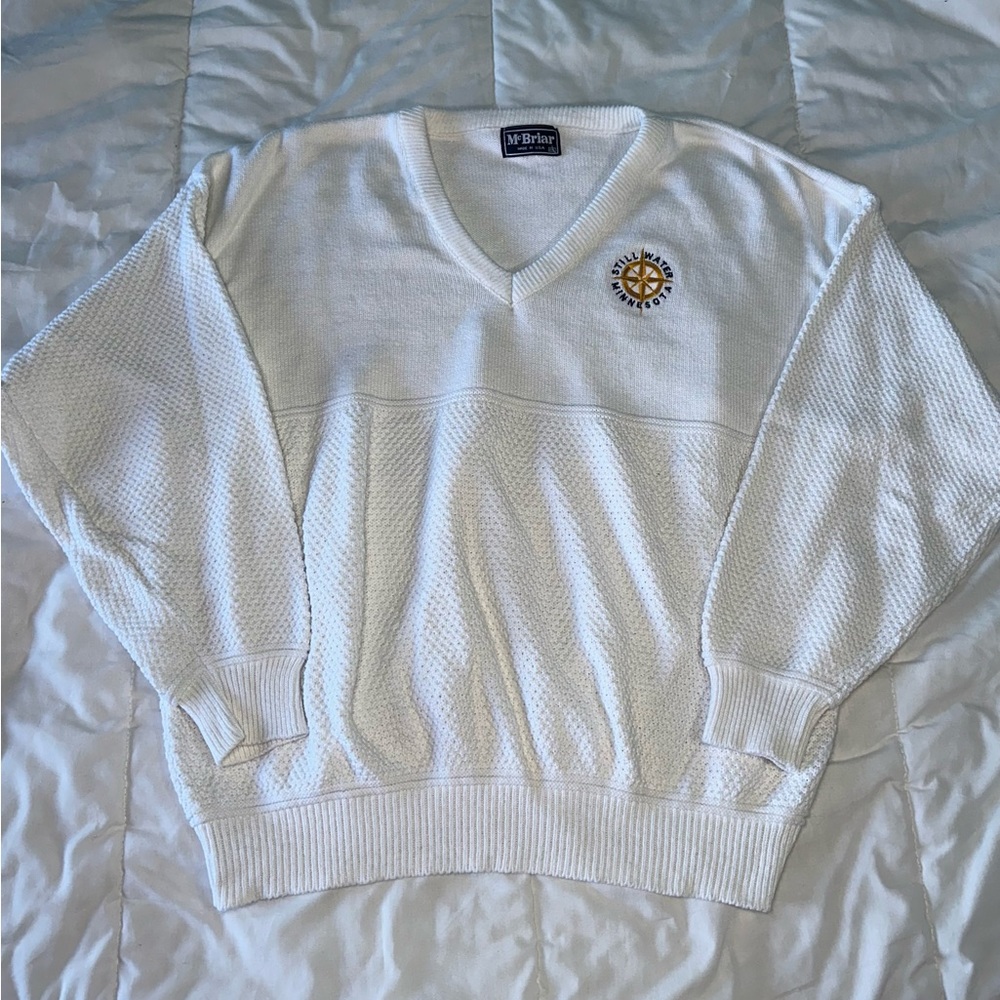Vintage Stillwater Minnesota Knit Embroidered Sweater